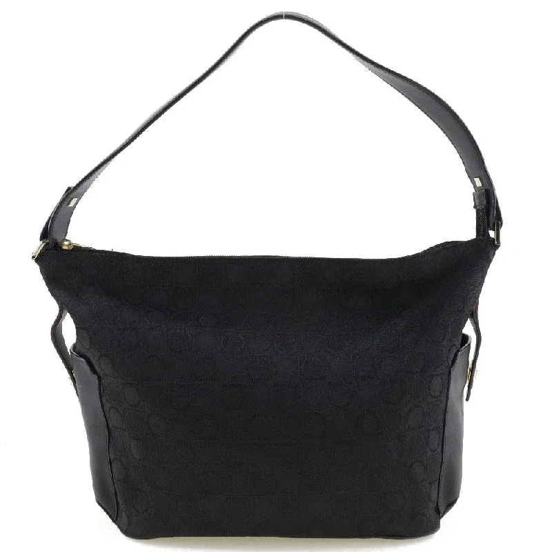 Black Friday Deals On Stylish Handbags Salvatore Ferragamo Canvas Leather Shoulder Bag Everyday Bags At Wallet-Friendly Prices