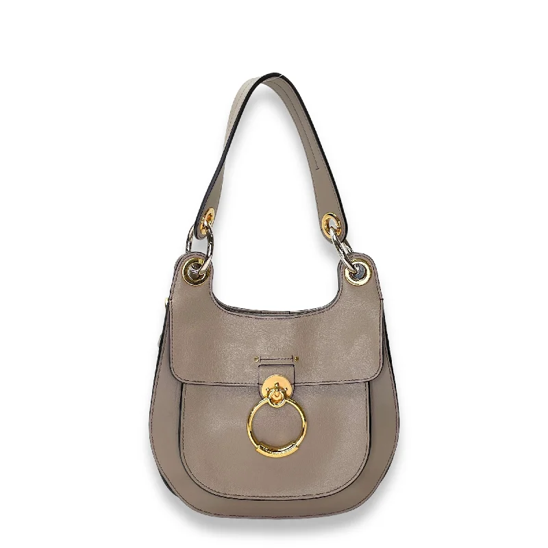 Vibrant Bags With Discounts Tess Hobo Shoulder Bag Grey in Calfskin , Gold Hardware Elegant Bags, Limited Stock Available Vibrant Bags With Discounts Tess Hobo Shoulder Bag Grey in Calfskin , Gold Hardware Elegant Bags, Limited Stock Available