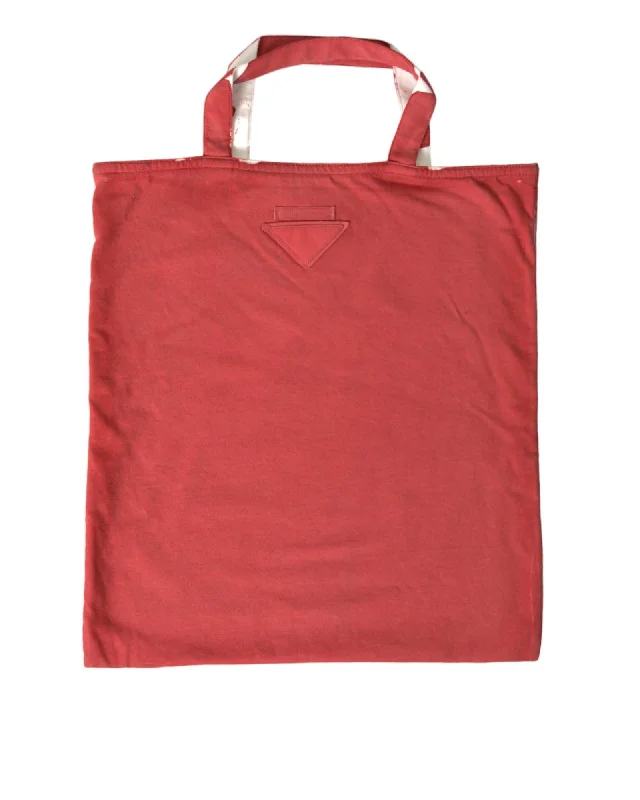 Prada  Red Cotton Tote Bag