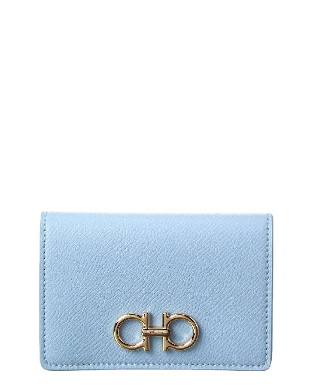 Ferragamo Gancini Leather Card Holder