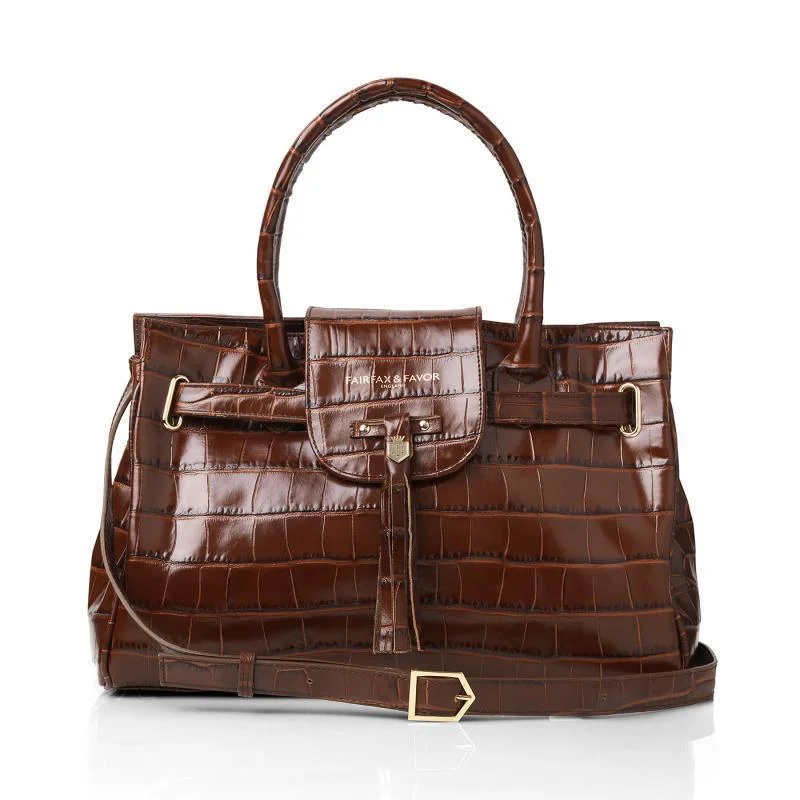 Fairfax & Favor Windsor Ladies Handbag - Conker Brown