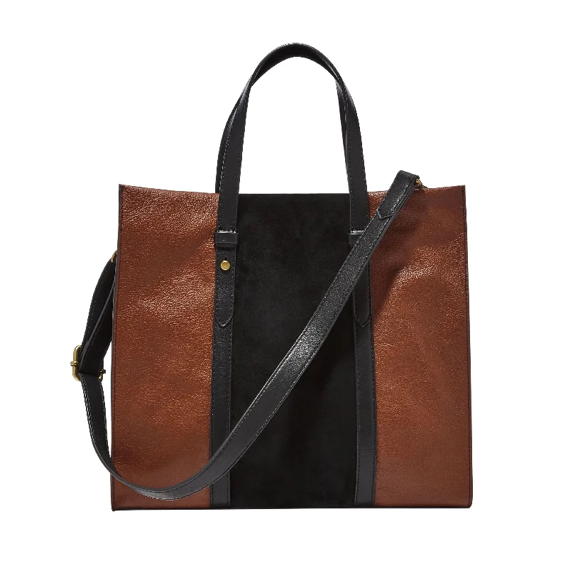 Fossil Women's Kingston Suede Leather Tote