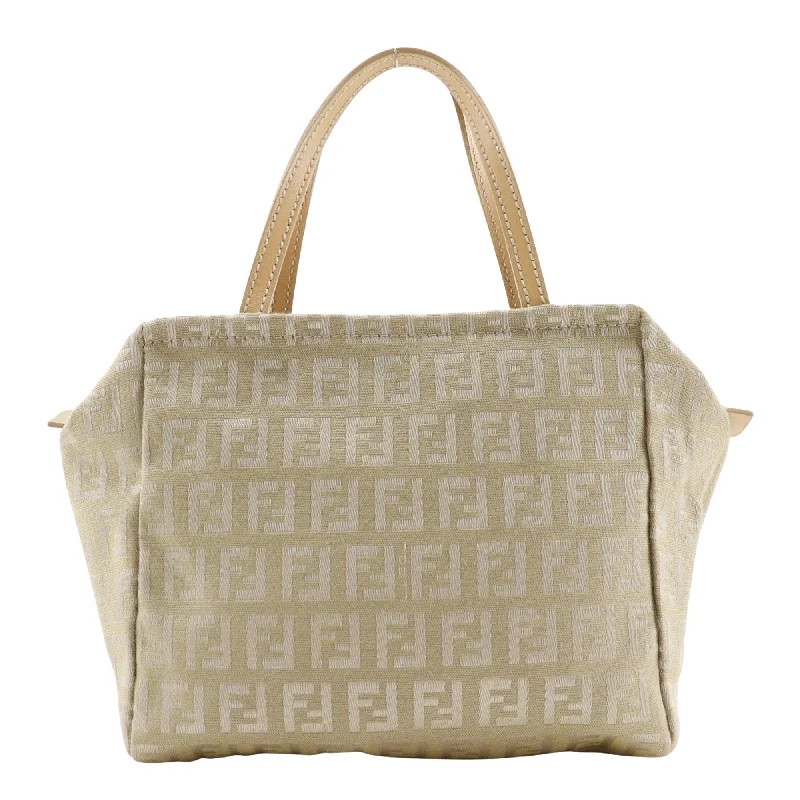 Fendi Zucca  Canvas Handbag (Pre-Owned)