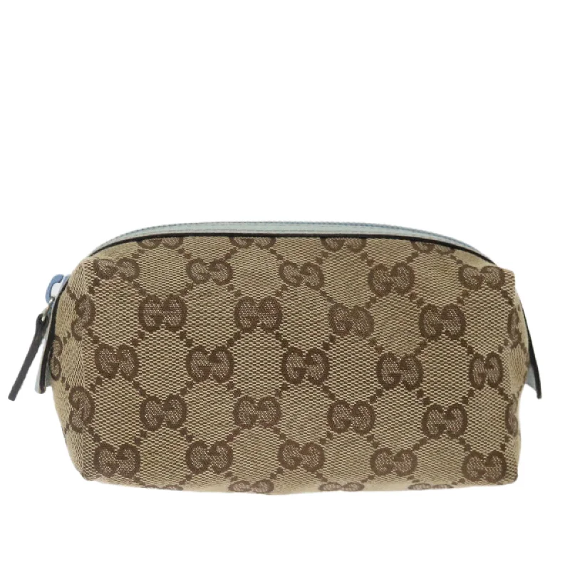 Gucci Cosmetic Pouch  Canvas Clutch Bag (Pre-Owned)