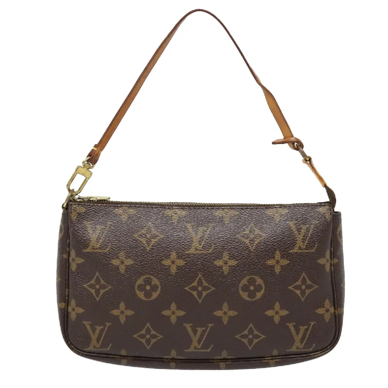 Louis Vuitton Pochette Accessoire  Canvas Clutch Bag (Pre-Owned)