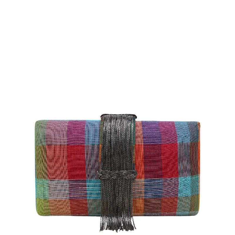 Madras Fringe Clutch