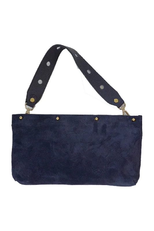 Navy Suede Clutch Cover