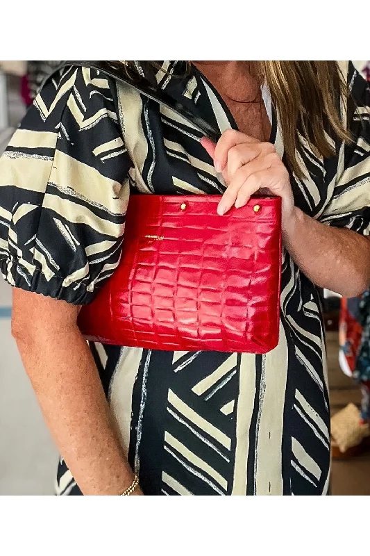 Red Croc Clutch Cover