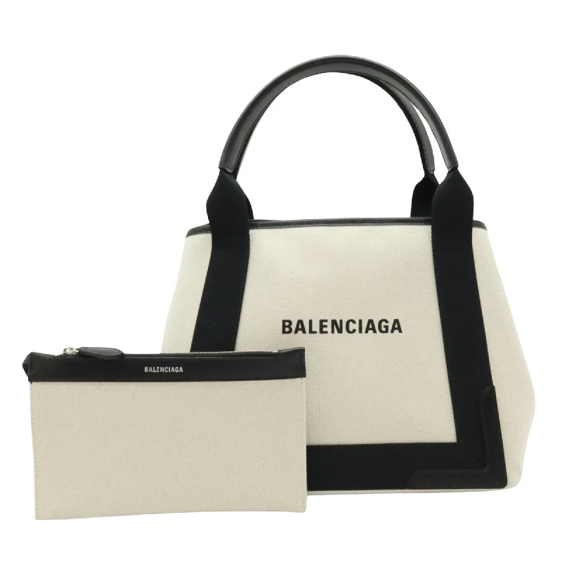 Balenciaga Navy Cabas  Canvas Tote Bag (Pre-Owned)