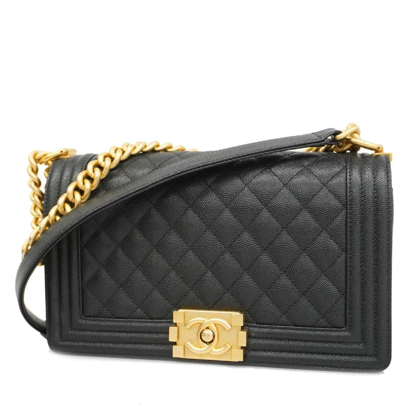 Chanel Boy  Leather Shoulder Bag (Pre-Owned)