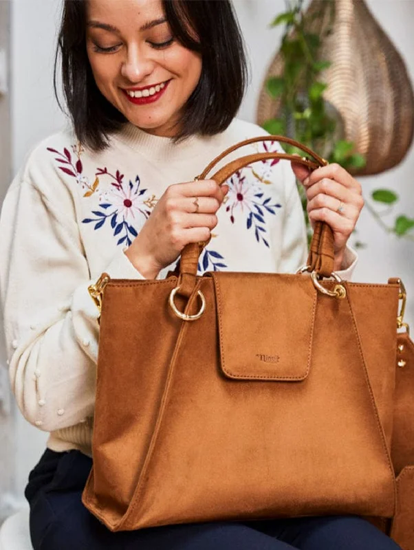 Phoenix Women's Vegan Leather Bag | Hazelnut