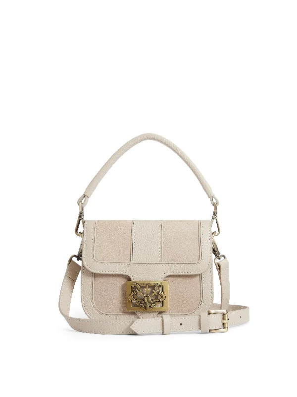 Clarence Handbag - Stone Suede