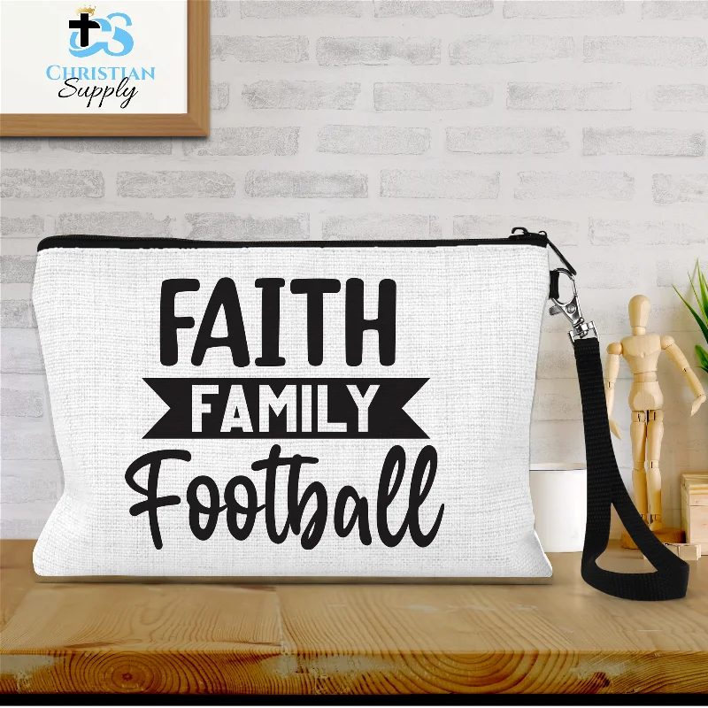 Faith Family Football 2 Wristlet