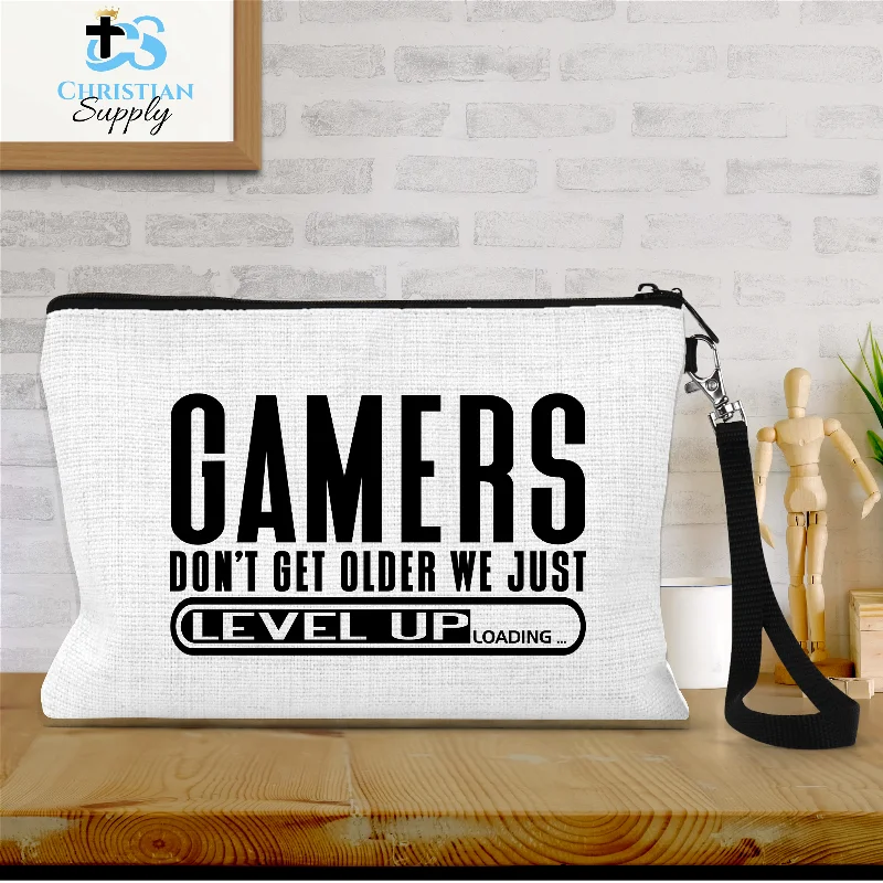 Gamers Don't Get Older We Just Level Up Wristlet