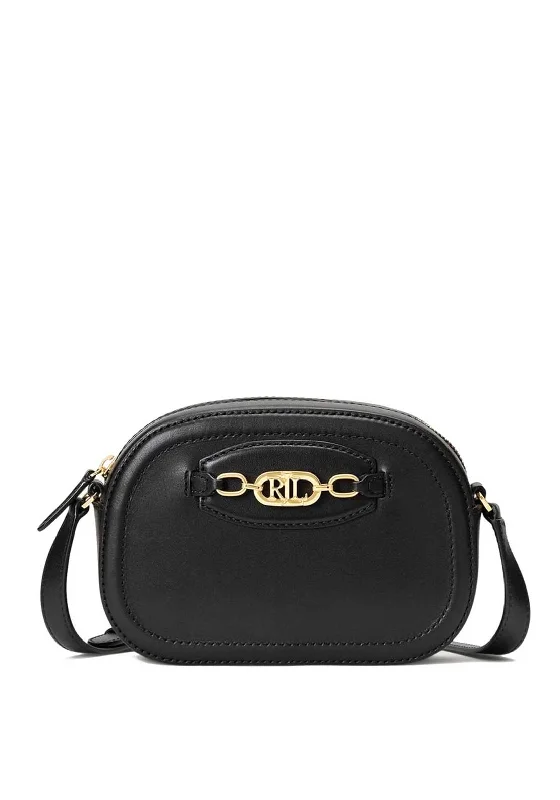 Ralph Lauren Jordynn Oval Chain Crossbody Bag, Black