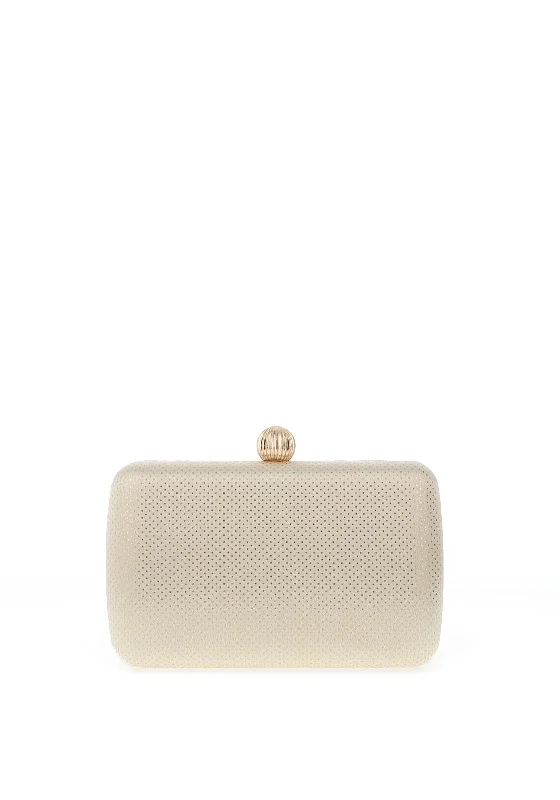 Zen Collection Sphere Clasp Clutch Bag, Gold