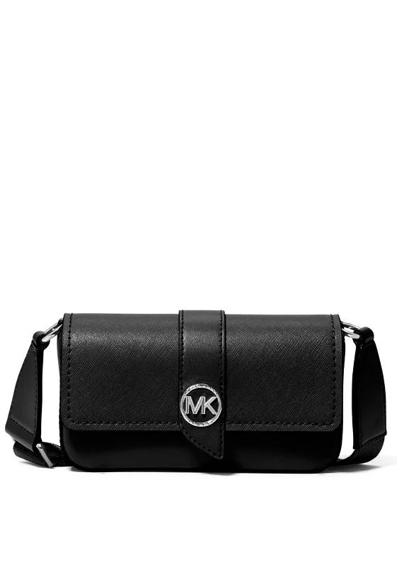 MICHAEL Michael Kors Greenwich Mini Saffiano Leather Sling Crossbody Bag, Black