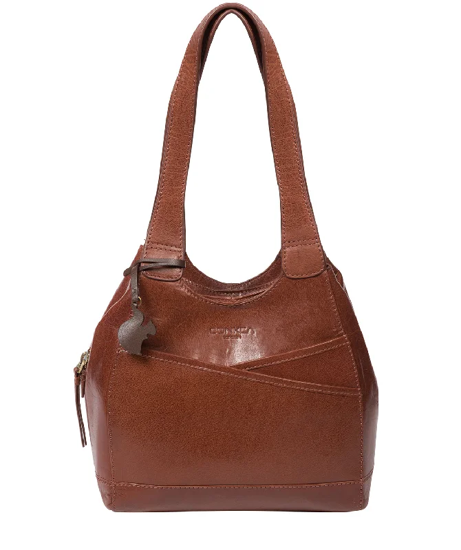 'Juliet' Conker Brown Leather Handbag