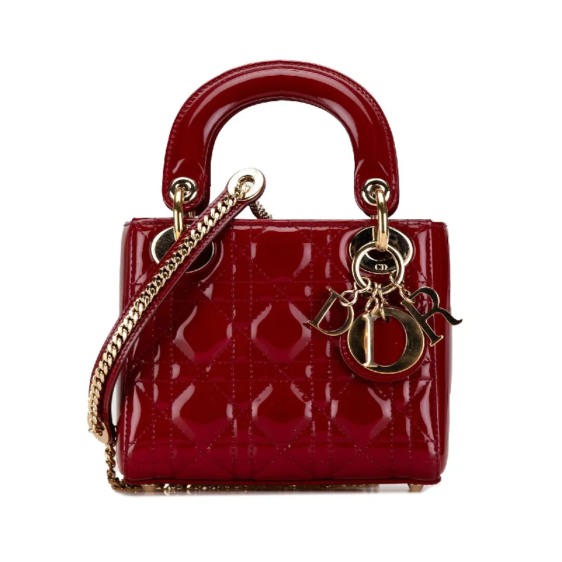 Dior Mini Patent Cannage Lady Dior (SHG-zlHyBX)