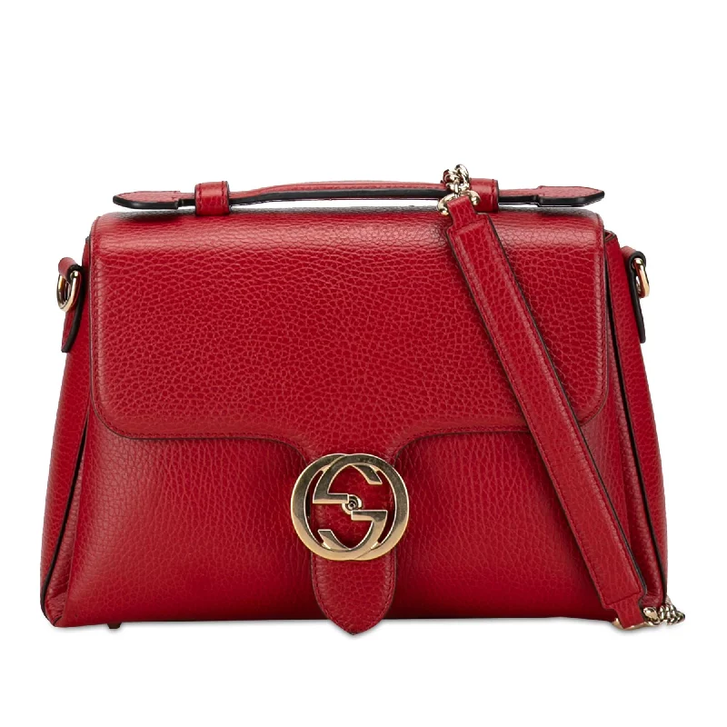 Gucci Small Dollar Calf Interlocking G Satchel (SHG-TeRbj3)