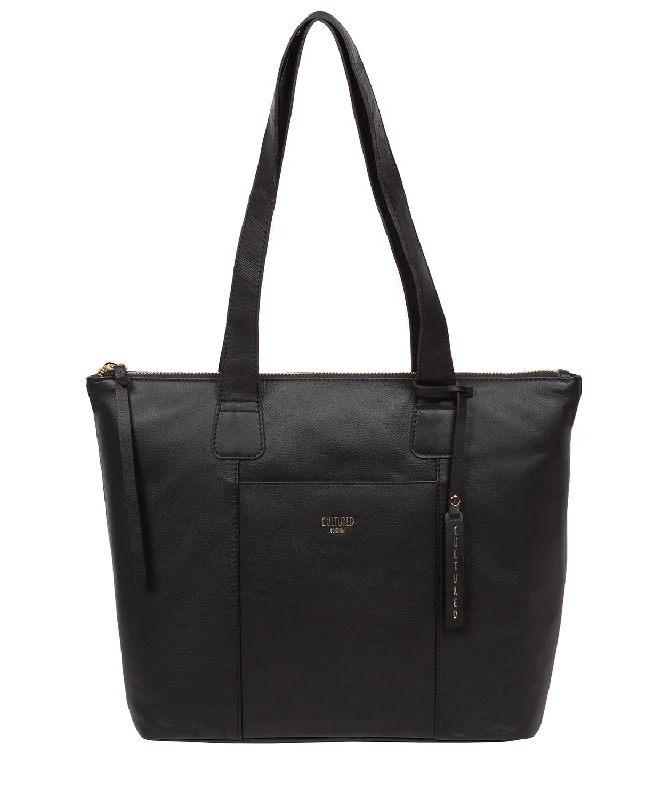 'Kensal' Black Leather Handbag