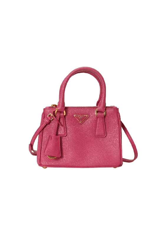 MINI SAFFIANO DOUBLE ZIP GALLERIA