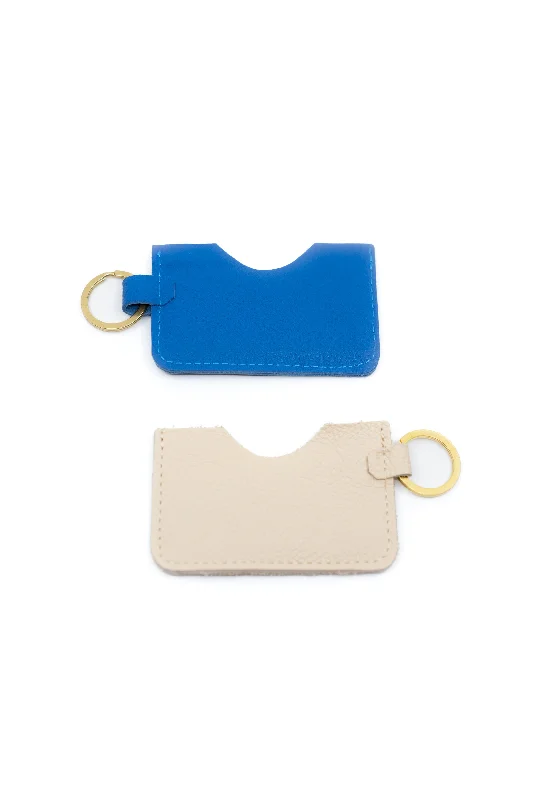 VERA LEATHER CARD HOLDER | CREAM